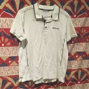 XL AMG Mercedes polo white and black